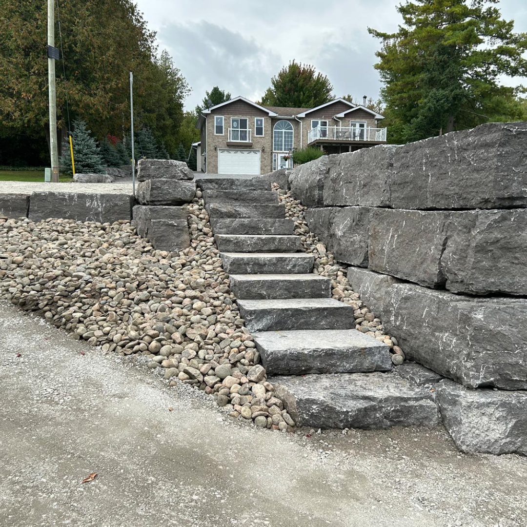 Armour Stone Retaining Wall (9)