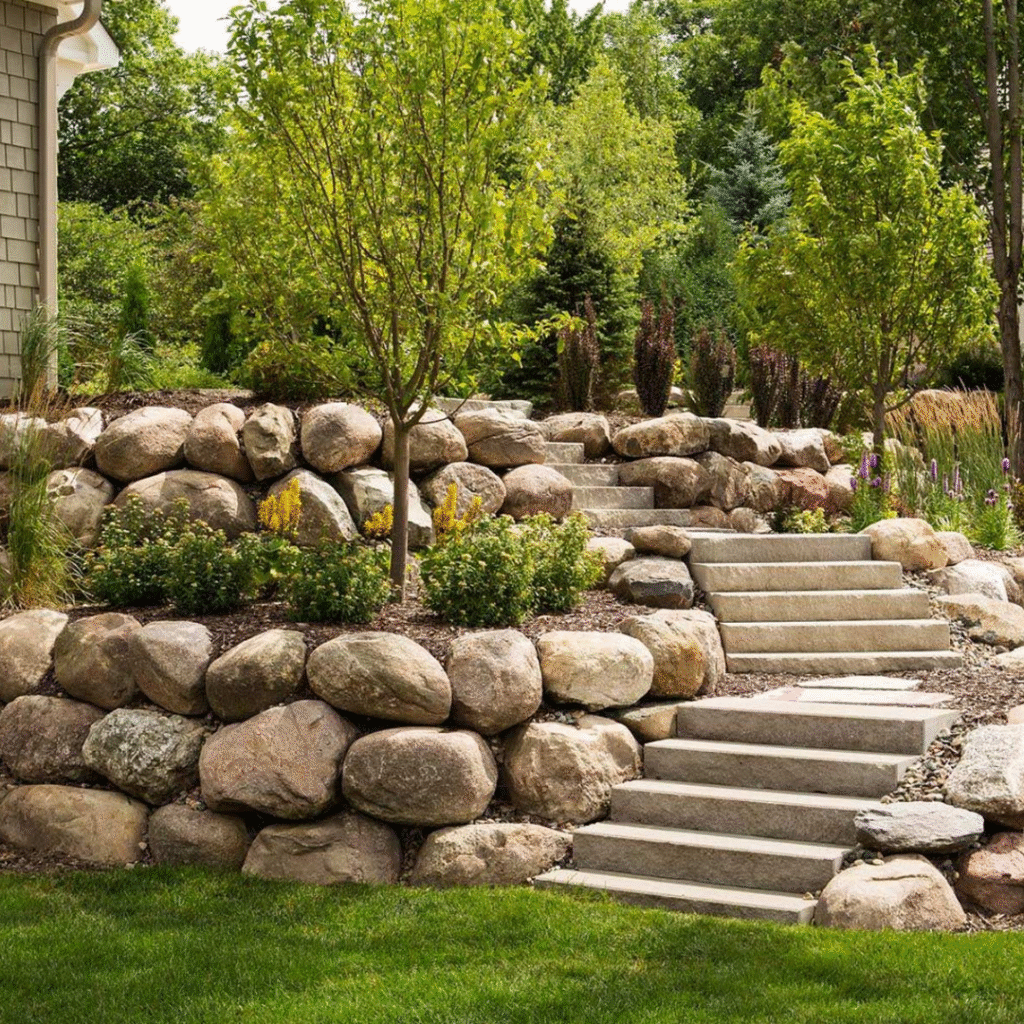 Natural Stone Retaining Walls 9